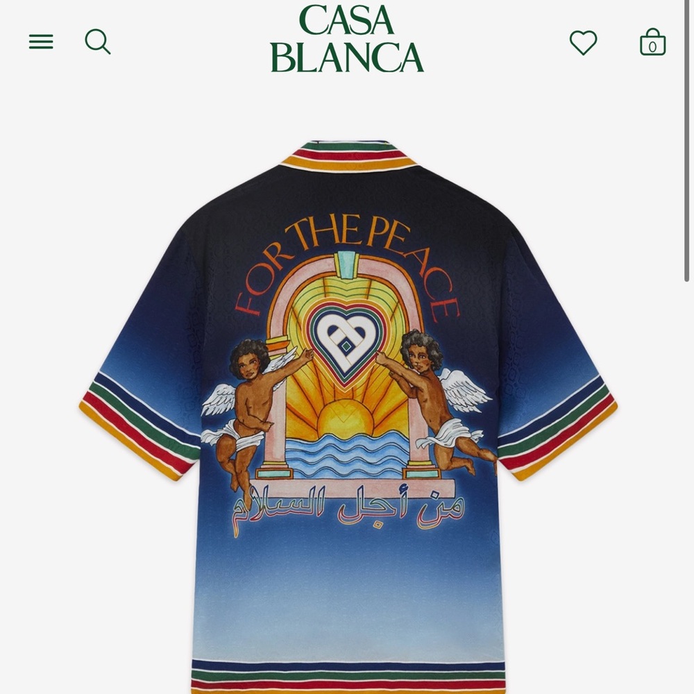 Casa Blanca Blue Graphic Short Sleeve Tee